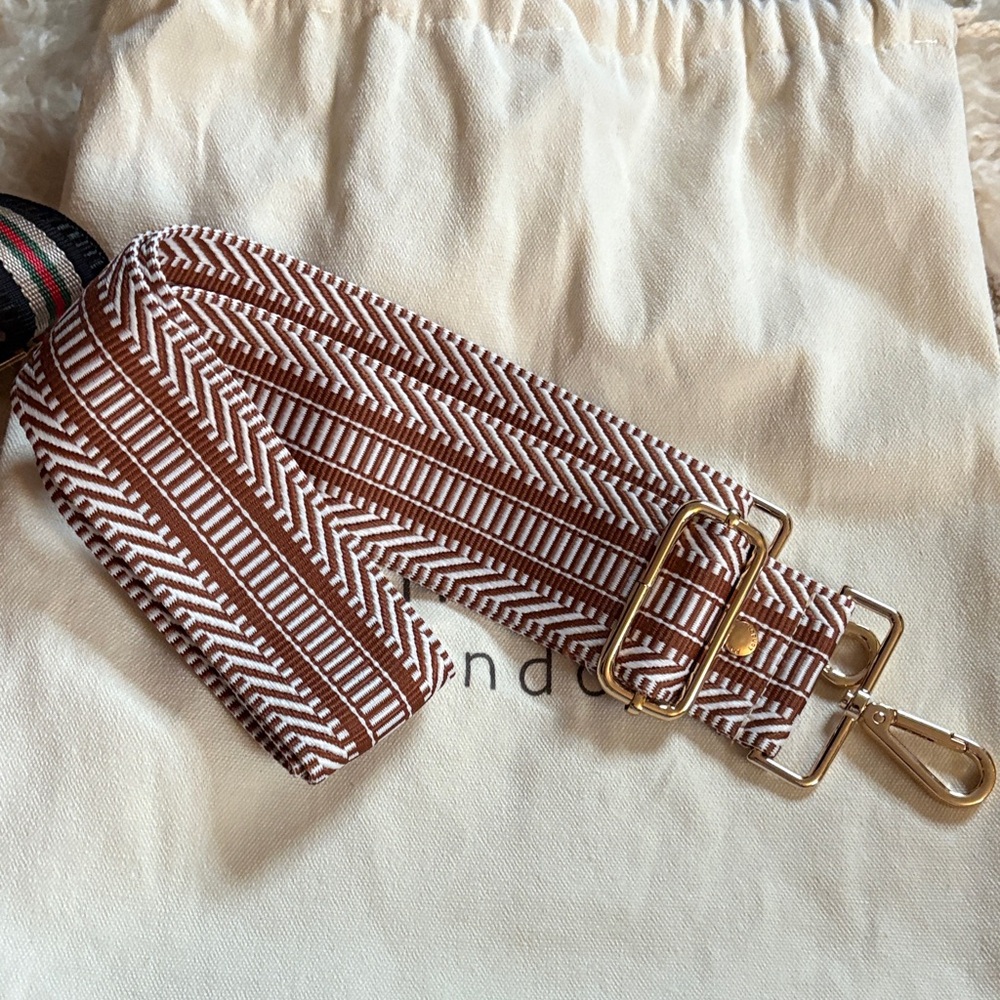 Pom Pom London Brown Crossbody Bag with Multiple Straps - Picture 6 of 7